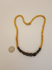 Vintage African Trade Beads Neckalce Glass 24  Long