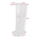 Clear Acrylic Podium Plexiglass Conference Pulpit For Church Wedding School
