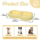 Ceramic Cat Food Water Bowl Set Double Dish Feeder Cat Dog Bowls No Spill Pet   