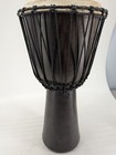 Hand Carved West African Djembe Drum 12in Wide 24in Tall One Piece Wood