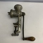 Tabletop Meat Grinder With Wooden Hand Crank Economy  20 Made In Usa Vintage