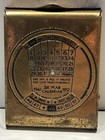 Vintage Brass Matchbook Holder Case Cartoon Front 6-year Calendar 1946-1951 Back