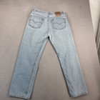 Vintage Levis 501 Jeans Mens Light Wash Blue Denim Button Fly Usa 90s Fits 32x28