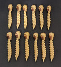 Vintage Set 12 Skull Spine Skeletal Figural Pens  no Ink  Halloween Decor Ooak