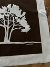 Vintage Marushka Oak  Maple Tree  Brown Screen Print Textile Canvas Unframed