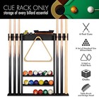 Xcsource Pool Cue Rack Wall Mount For 6 Cues  Balls   Accessories Storage