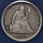 1875 S Twenty Cent Piece Anacs Choice Vg8 Very Nice For The Grade  With A Uneven
