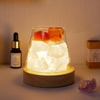  Himalayan Salt Crystal Night Lamp Diffuser Style 2 Himalayan Salt clear Quartz