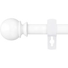 Heavy Duty Adjustable Curtain Rod Sturdy Metal Window Treatment Elegant Design