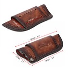 Tourbon 4  Fixed Blade Leather Knife Sheath Protector Cover Belt Holster Camping