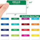 Name Tag Stickers 400 Pcs 16 Colors Hello My Name Is Peel Stick Badges