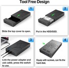 3 5  External Hard Drive Enclosure Usb3 0 Sata Hdd ssd Reader Case