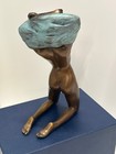 Bronze Sculpture Statue Woman Deco Female Paris Rare Decor Art Lady