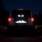 Glow Reflective Spare Tire Cover With Camera Hole For Jeep And Ford Bronco    L
