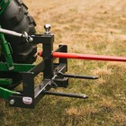 Titan Attachments 3 Point Hitch Receiver With Suitcase Rack  43  Hay Spear