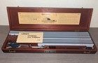 Vintage 1950 Ke Leroy Lettering Set In Mahogany Box 15  Keuffel   Esser Clean  T