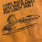 Vintage 50s 60s Peanuts Snoopy Linus Sweatshirt Norwich Orange Youth 4
