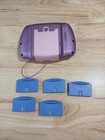 Leap Frog Leapster Learning Game System Pink With 5 Cartridges-works