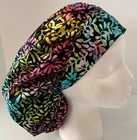 Batik Print Size Large Medical Bouffant Scrub Cap Surgery Hat