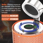 Nelyrho High Purity Graphite Crucible 3kg High-temperature Resistant Crucibles