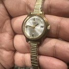 Working Vintage Luxor Automatic Gold Tone Women s Swiss Watch 24mm Rare Fit 7in