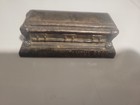 Boyertown Casket Company Bronze And Antique Silver Sample Casket Paper Weight