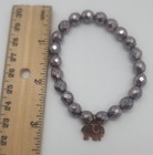 Ivory Ella Stretchy Bead Bracelet W  Sterling Silver 925 Elephant Charm