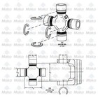 Spicer Driveshaft Repair 6 U-joints   Center Bearing Toyota Tacoma 95-04 4x4 2wd