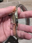 Vintage Elgin Mens Watch 15j 554 Movement Gold Filled Band Runs                  