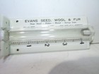 Nos Vintage Thief River Falls Mn Advertising Rain Gauge Evans Seed Wool Fur