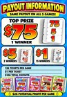 Piggies And Cream - 126 Count Pull Tab Game  1 Tickets  75 Top Prize