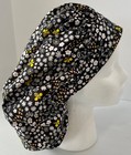 Bees And Floral Print Size Large Medical Bouffant Scrub Cap Surgery Hat