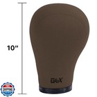 Gex 20 -24  Canvas Cork Wig Block Mannequin Head For Wig Making Drying Stylin