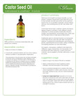 Castor Seed Oil - 100  Pure  Organic  Unrefined  Hexane-free  Food Grade  Vegan