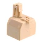 Modular Telephone Line Cable Wall Outlet Splitter Double Jack Connector Lan New