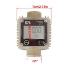 K24 Turbine Digital Diesel Fuel Flow Meter Tester For Chemicals Liquid Water Ue
