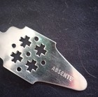Vintage Absente Absinthe Stainless Steel Slotted Sugar Cube Spoon Barware 6-3 8 