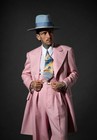 Fashion Men s Zoot Suits Peak Lapel Formal Wedding Groom Tuxedo Long Coat Pant
