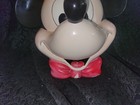 Vintage 1990s Disney Mickey Mouse W  Straw Hat Cookie Jar