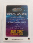 2017 Women Of Star Trek 50th Anniversary Barbara Bouchet Kelinda Autograph Card
