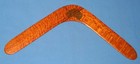 Tb512 Three Piece Silky Oak Spinner Lap Joint Boomerang By Sir Lorin Hawes
