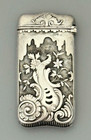 Wood   Hughes Aesthetic Sterling Silver Match Safe Vesta