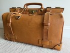 Antique Vintage Gladstone Kit Doctor s Travel Bag Leather Luggage