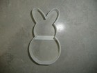 Easter Bunny Outline Rabbit Full Body Round Bottom Cookie Cutter Usa Pr4156