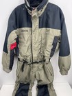 Vintage Columbia Sportswear One Piece Ski Snow Suit Black green Men s Size Large