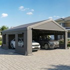 20  X 20  Heavy Duty Carport  Portable Garage With Doors  Windows