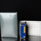 Dunhill Vintage Gas Lighter Rollagas Gold Plated Lacquer Lapis Lazuli  a647
