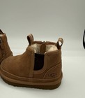 Ugg Kids Chestnut Ankle Boots Zip Slipon Toddler Size 8 Cozy