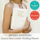 Wedding Planner Book And Organizer - Faux Leather  future Mrs  Wedding Planning 