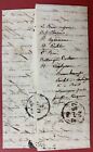 Great Britain  1827 Stampless Cover folded Letter  From London To Bordeaux
